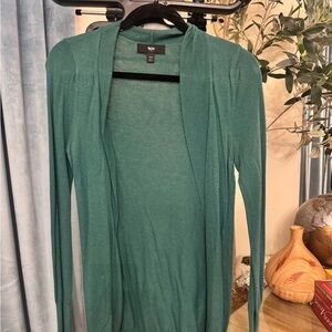 Mossimo Supply Co. Green Open Front Cardigan